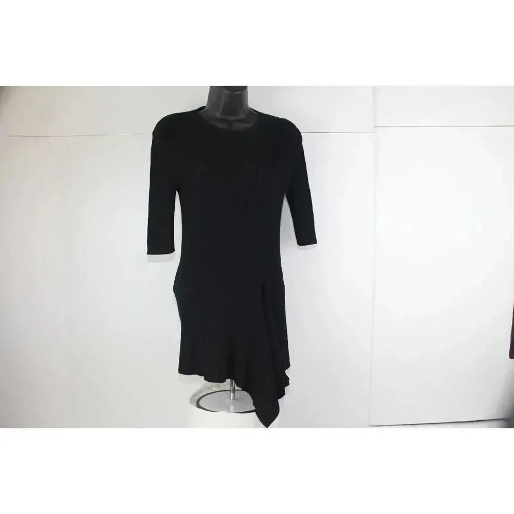 ladies black ZARA sweater dress size L